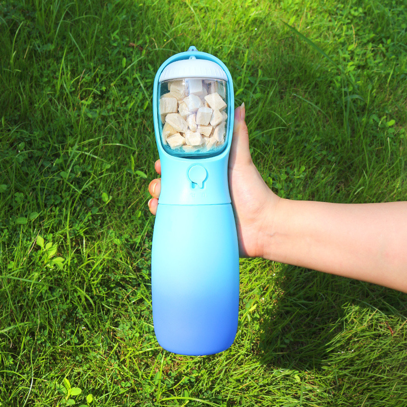 Gradient Color Portable Foldable Pet Water Bottle - Image 3