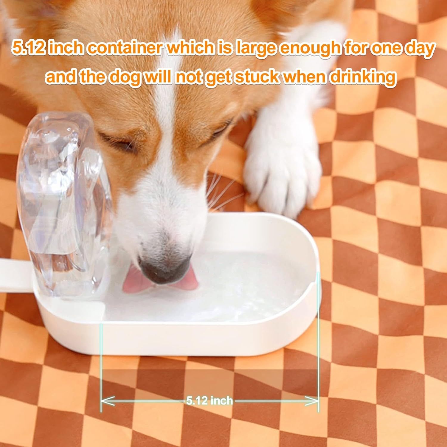 Dog Water Bottle Dog Bowl 2-in-1 Food Container Large Enough For Dog Treats Steak Sticks Bars Portable Pet Water Dispenser For Hiking Travel Cat Bowls And Pet Water Bottle - Image 5