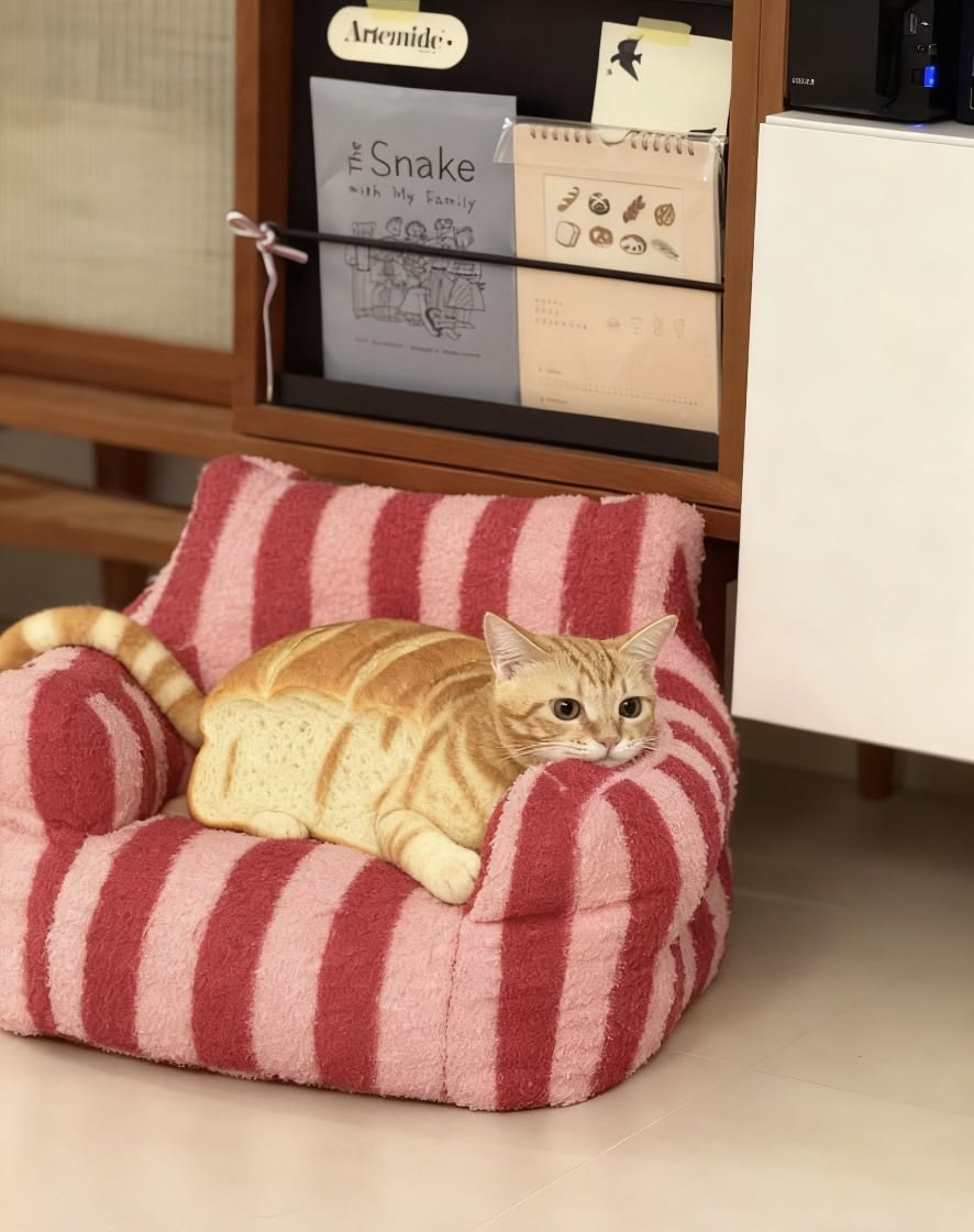 Pet enjoying everyday essentials at home