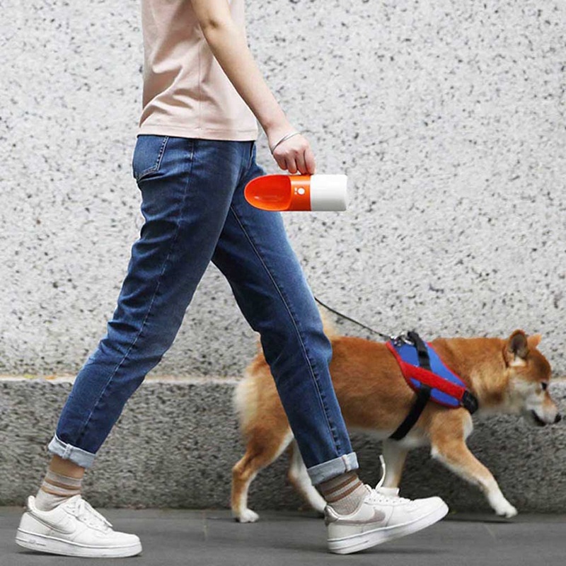 Pet Drinking Cup Pet Water Bottle Convenient Easy To Use Splash-Proof Splash-Proof One-Key Lock ABS Standard - Image 3