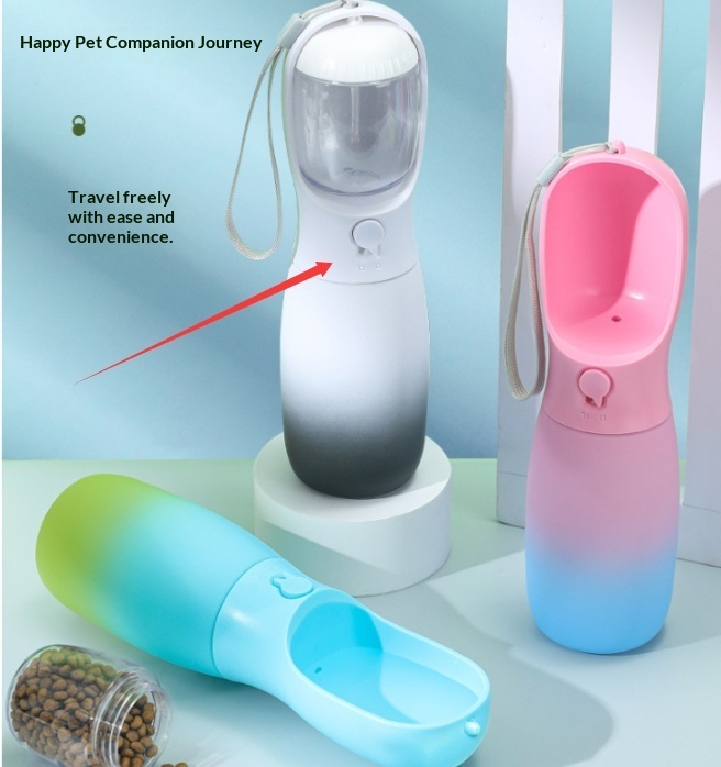 Gradient Color Portable Foldable Pet Water Bottle - Image 6