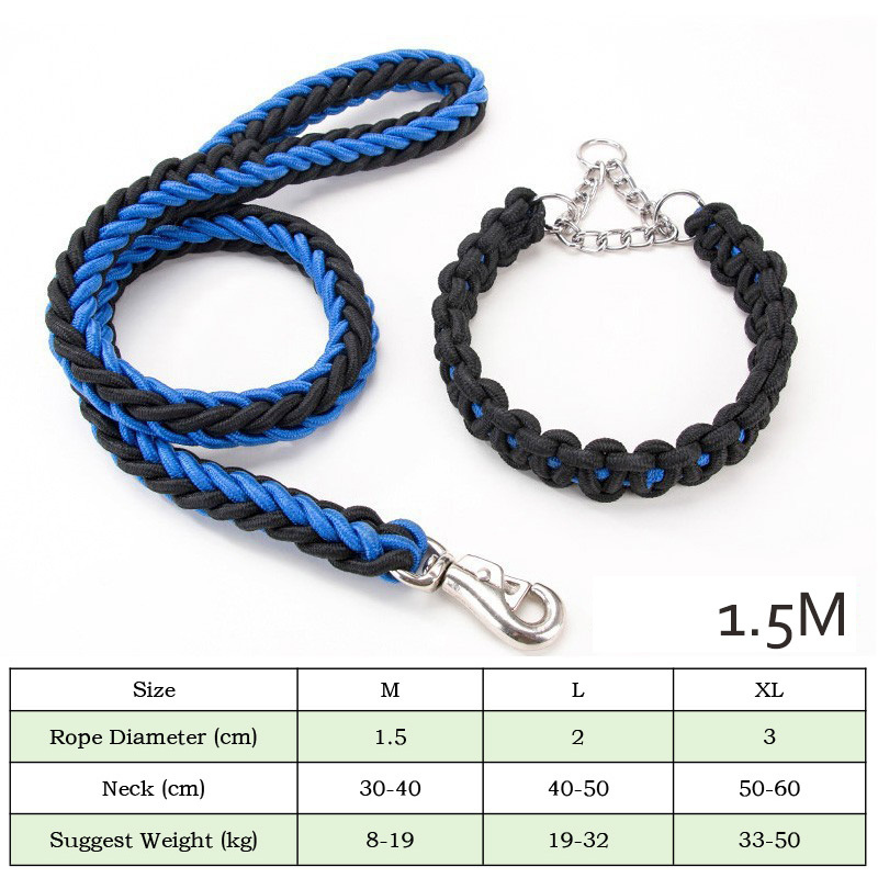 Dog Collars And Belt Covers, Heavy-duty Nylon Braided Ropes, For Training And Walking Leashes Of Small, Medium And Large Dogs - Image 8