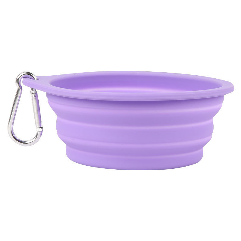 Outdoor Dog Folding Bowl Silicone Pet Bowl Drinking And Eating Dual-purpose Bowl Portable Dog Basin - Image 2