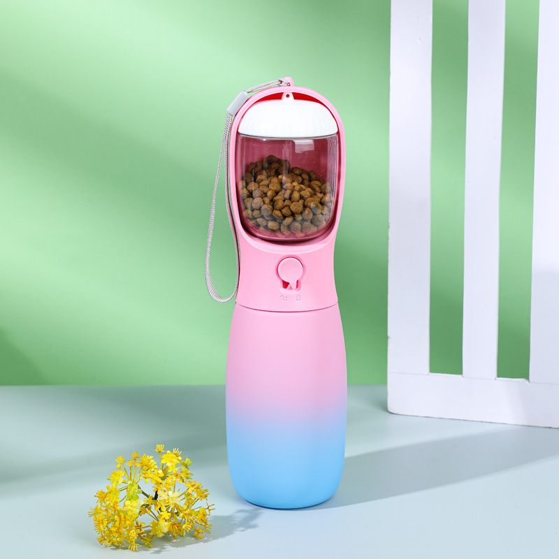 Gradient Color Portable Foldable Pet Water Bottle - Image 4