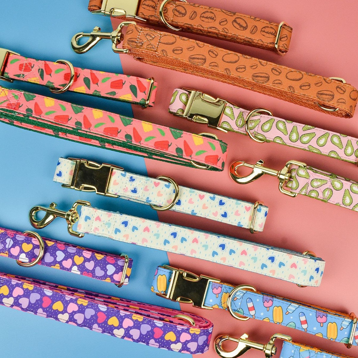 Heavy Industry Double-sided Pet Cat Dog Collar Haulage Rope Package - Image 2