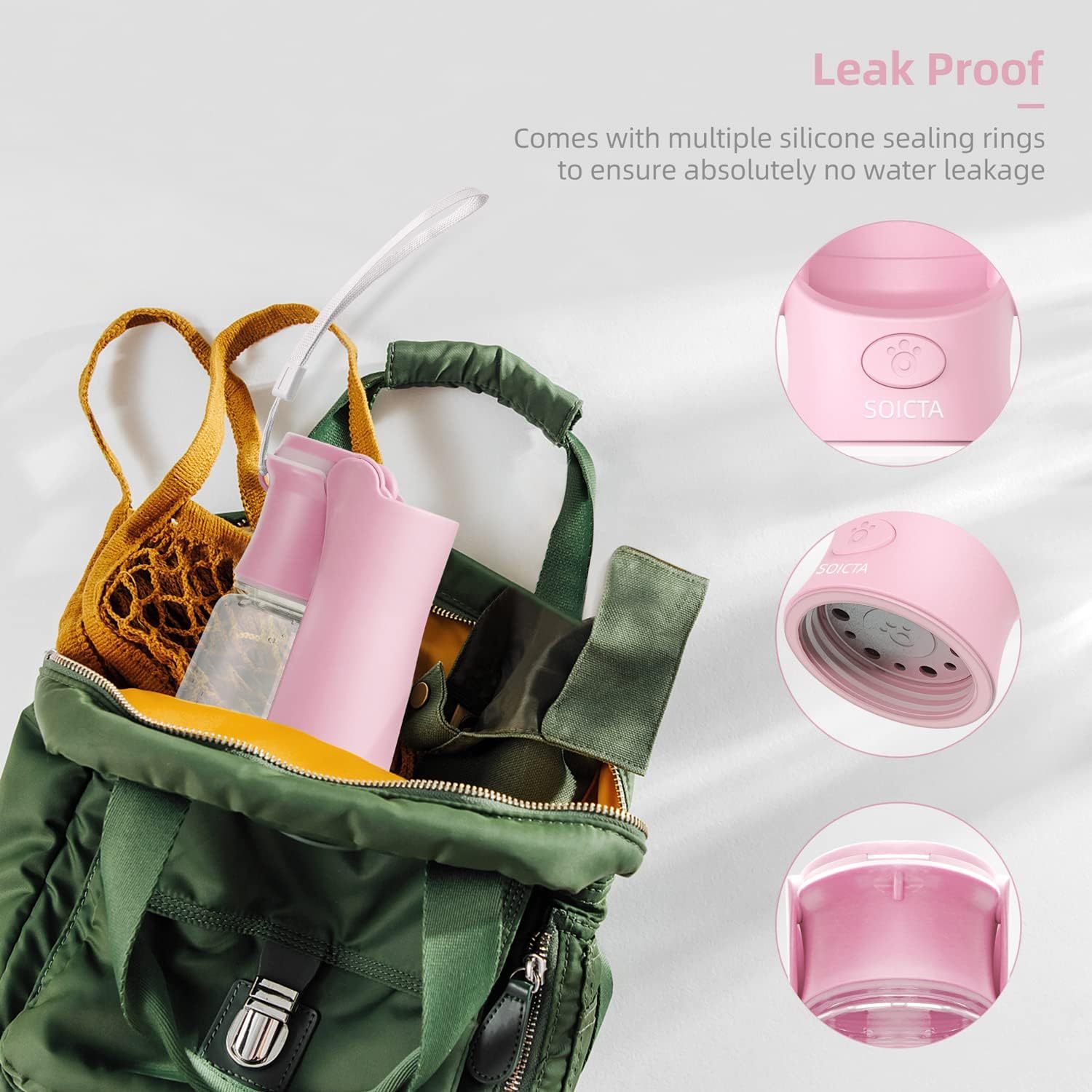 Portable Dog Water Bottle For Walking Portable Pet Water Bottles For Puppy Small Medium Large Dogs Water Dispenser Dog Water Bowl Dog Accessories - Image 8