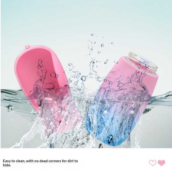 Gradient Color Portable Foldable Pet Water Bottle - Image 5