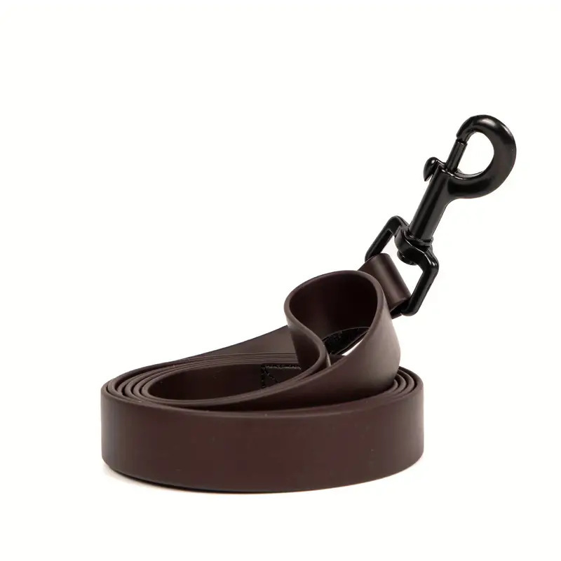 Simple Solid Color Plain Weave Pet Leash - Image 3
