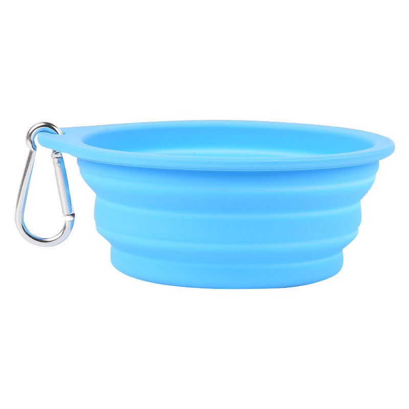 Outdoor Dog Folding Bowl Silicone Pet Bowl Drinking And Eating Dual-purpose Bowl Portable Dog Basin - Image 4