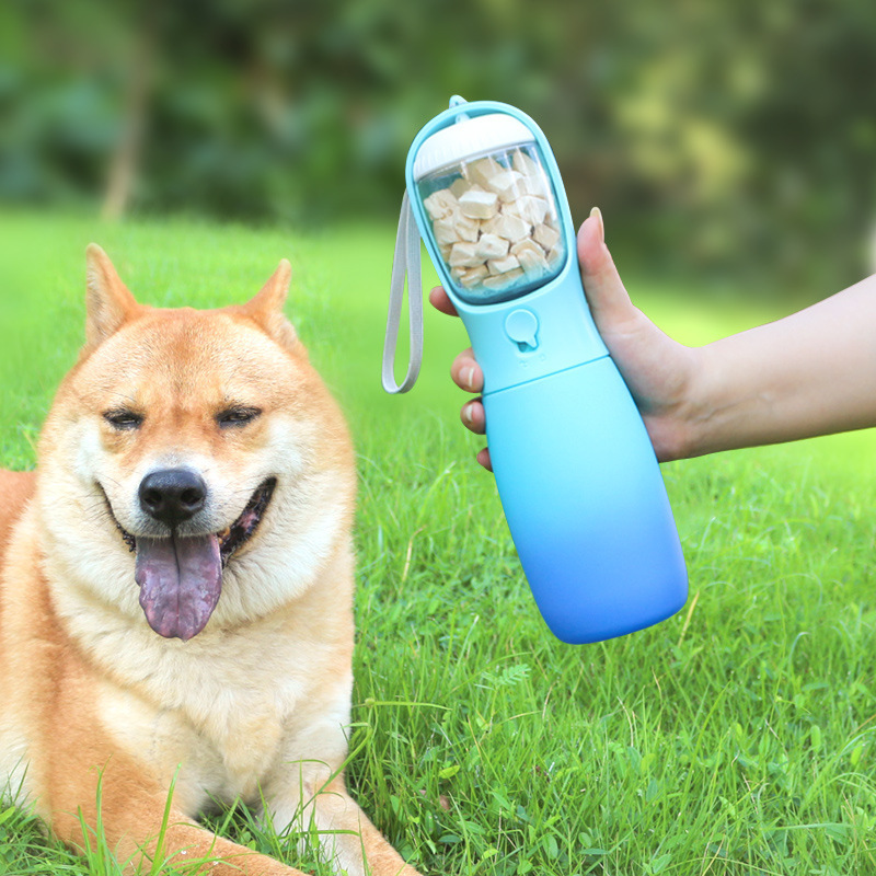 Gradient Color Portable Foldable Pet Water Bottle - Image 2
