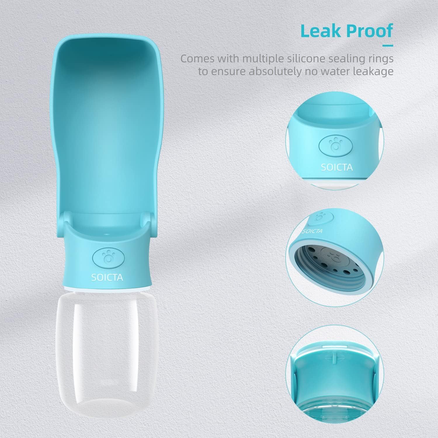 Portable Dog Water Bottle For Walking Portable Pet Water Bottles For Puppy Small Medium Large Dogs Water Dispenser Dog Water Bowl Dog Accessories - Image 10