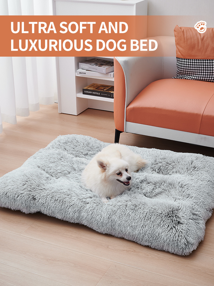 Dog Bed Mats Washable Large Dog Sofa Bed Portable Pet Kennel Long Plush House Sleep Protector Product Dog Bed - Image 9